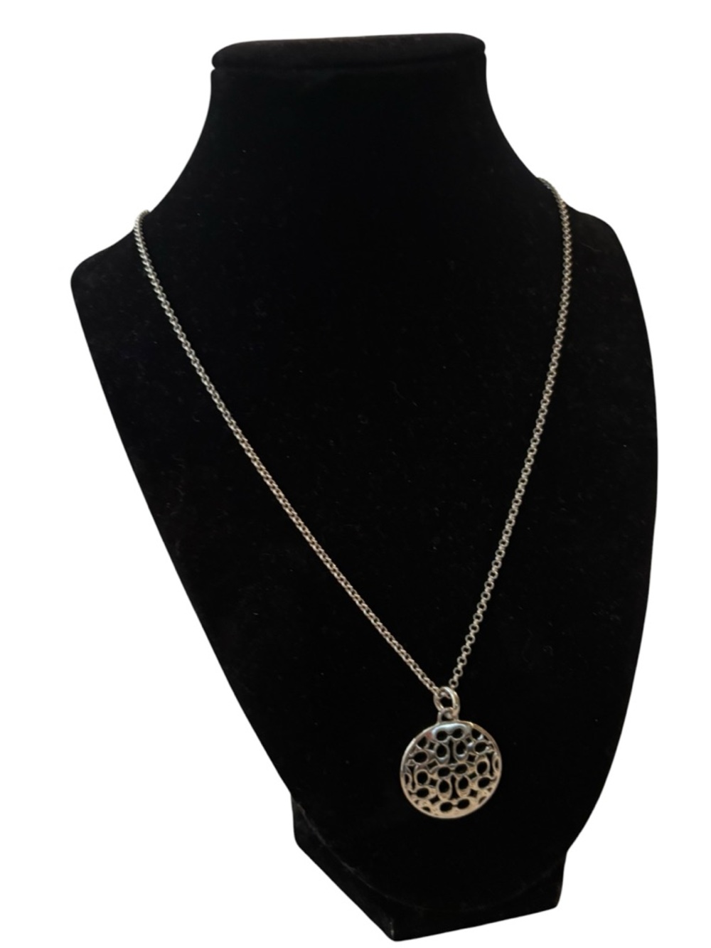 Coach Pendant Necklace on 925 Sterling Silver Chain (Chain Not Coach) - Picture 3 of 7